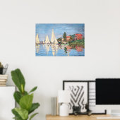 Claude Monet - Regatta's bij Argenteuil Poster (Thuiskantoor)