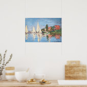 Claude Monet - Regatta's bij Argenteuil Poster (Keuken)