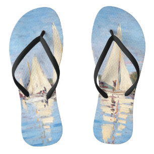Claude Monet - Regatta's bij Argenteuil Teenslippers