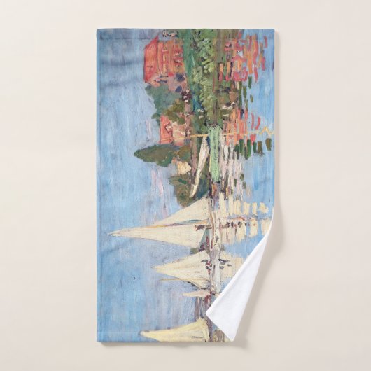 Claude Monet - Regattas in Argenteuil Bad Handdoek (Handdoek)