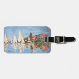 Claude Monet - Regattas in Argenteuil Bagagelabel
