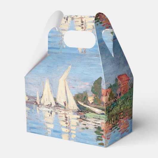 Claude Monet - Regattas in Argenteuil Bedankdoosjes (Achterkant)