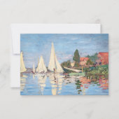Claude Monet - Regattas in Argenteuil Bedankkaart (Voorkant)