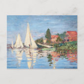 Claude Monet - Regattas in Argenteuil Briefkaart (Voorkant)