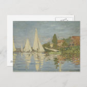 Claude Monet - Regattas in Argenteuil Briefkaart (Voorkant / Achterkant)