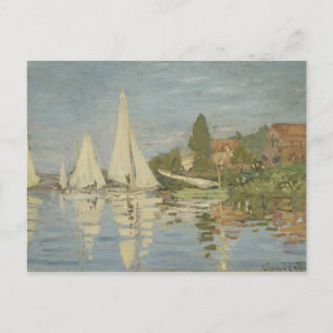 Claude Monet - Regattas in Argenteuil Briefkaart