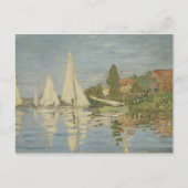 Claude Monet - Regattas in Argenteuil Briefkaart (Voorkant)