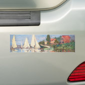 Claude Monet - Regattas in Argenteuil Bumpersticker (Op auto)