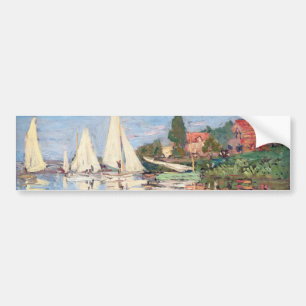 Claude Monet - Regattas in Argenteuil Bumpersticker