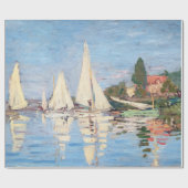 Claude Monet - Regattas in Argenteuil Cadeaupapier (Vlak)