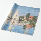 Claude Monet - Regattas in Argenteuil Cadeaupapier (Uitgerold)