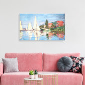 Claude Monet - Regattas in Argenteuil Canvas Afdruk (Insitu (Woonkamer))