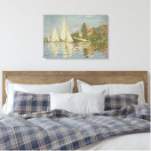 Claude Monet - Regattas in Argenteuil Canvas Afdruk (Insitu (Slaapkamer))