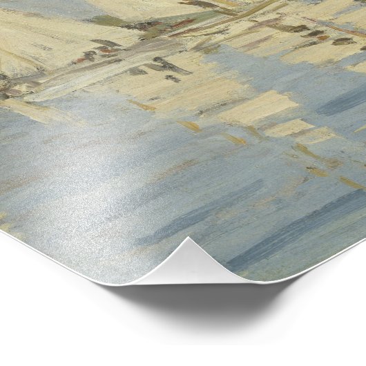 Claude Monet - Regattas in Argenteuil Foto Afdruk (Hoek)