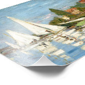 Claude Monet Regattas in Argenteuil Foto Afdruk (Hoek)