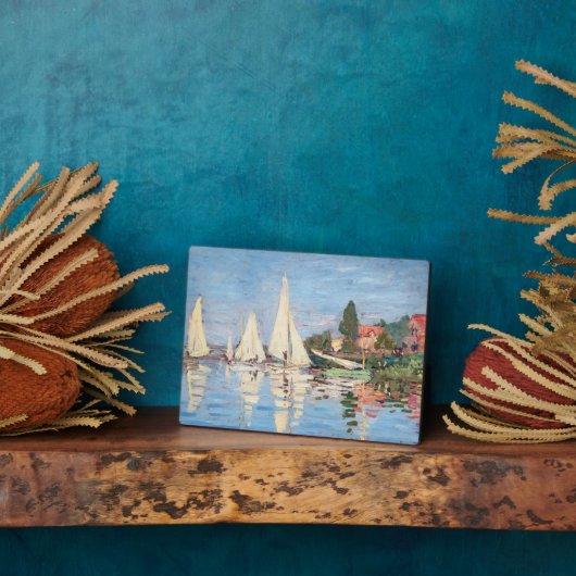 Claude Monet - Regattas in Argenteuil Fotoplaat (Zijkant)