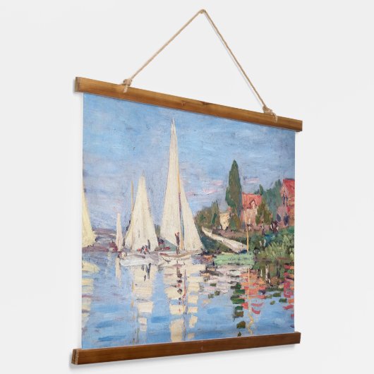 Claude Monet - Regattas in Argenteuil Hangend Wandkleed (Gebogen)