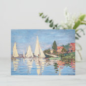 Claude Monet - Regattas in Argenteuil Kaart (Staand voorkant)