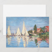 Claude Monet - Regattas in Argenteuil Kaart (Voorkant / Achterkant)