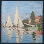 Claude Monet - Regattas in Argenteuil Katoenen Servet<br><div class="desc">Regattas in Argenteuil regates a Argenteuil. Door Claude Monet in 1872.</div>