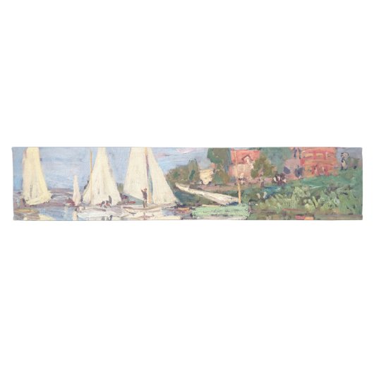 Claude Monet - Regattas in Argenteuil Korte Tafelloper (Horizontaal)