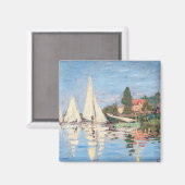 Claude Monet - Regattas in Argenteuil Magneet (Voorkant / Achterkant)