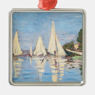 Claude Monet - Regattas in Argenteuil Metalen Ornament