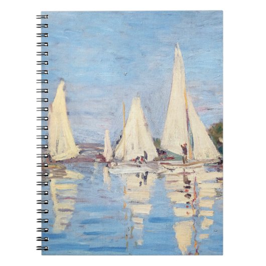 Claude Monet - Regattas in Argenteuil Notitieboek (Voorkant)