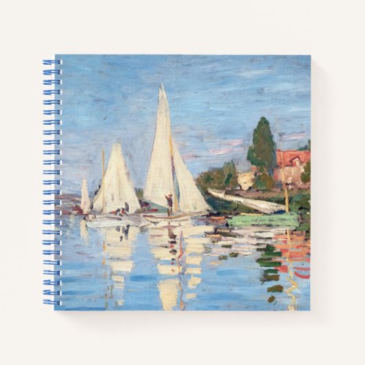 Claude Monet - Regattas in Argenteuil Notitieboek (Voorkant)