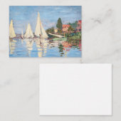 Claude Monet - Regattas in Argenteuil Notitiekaartje (Voorkant / Achterkant)