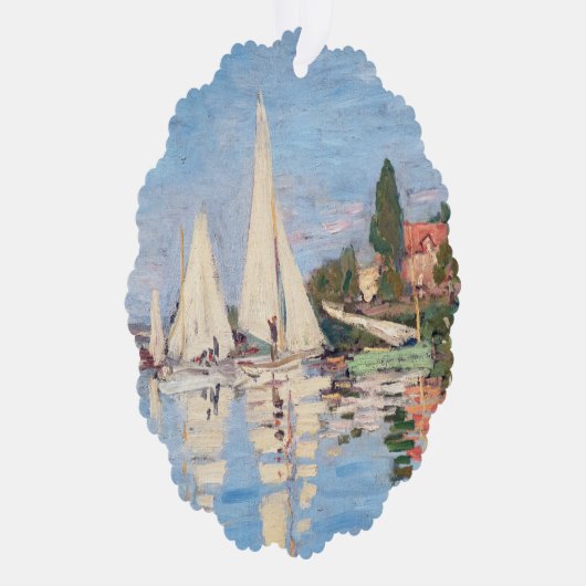 Claude Monet - Regattas in Argenteuil Ornament Kaart (Rechts)