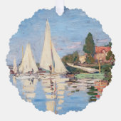 Claude Monet - Regattas in Argenteuil Ornament Kaart (Voorkant)