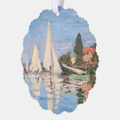Claude Monet - Regattas in Argenteuil Ornament Kaart (Links)