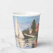 Claude Monet - Regattas in Argenteuil Papieren Bekers (Links)
