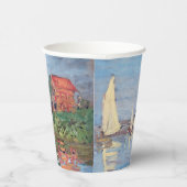 Claude Monet - Regattas in Argenteuil Papieren Bekers (Rechts)