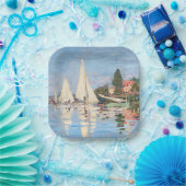 Claude Monet - Regattas in Argenteuil Papieren Bordje (Feest)