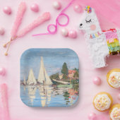 Claude Monet - Regattas in Argenteuil Papieren Bordje (Feest)