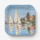 Claude Monet - Regattas in Argenteuil Papieren Bordje (Voorkant)
