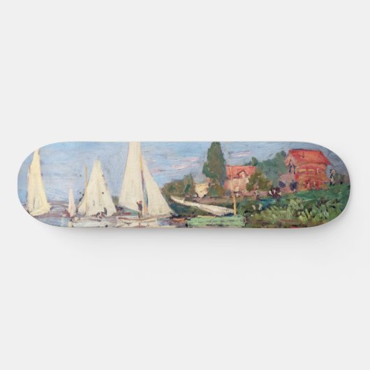 Claude Monet - Regattas in Argenteuil Persoonlijk Skateboard (Horizontaal)