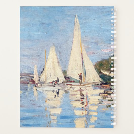 Claude Monet - Regattas in Argenteuil Planner (Achterkant)