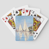 Claude Monet - Regattas in Argenteuil Pokerkaarten (Achterkant)