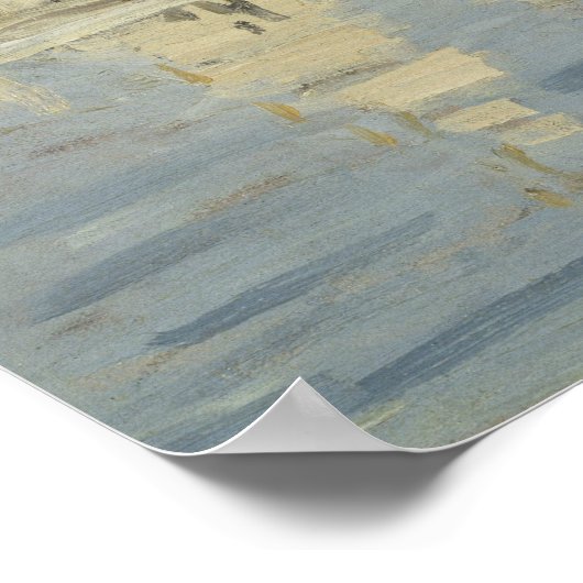 Claude Monet - Regattas in Argenteuil Poster (Hoek)