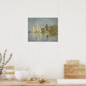 Claude Monet - Regattas in Argenteuil Poster (Keuken)
