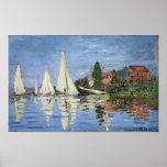 Claude Monet Regattas in Argenteuil Poster<br><div class="desc">Claude Monet Regattas in Argenteuil</div>