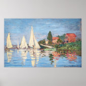 Claude Monet - Regatta's in Argenteuil Poster (Voorkant)