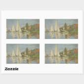 Claude Monet - Regattas in Argenteuil Rechthoekige Sticker (Vel)
