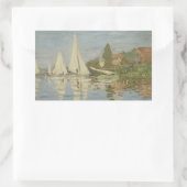 Claude Monet - Regattas in Argenteuil Rechthoekige Sticker (Tas)