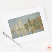 Claude Monet - Regattas in Argenteuil Rechthoekige Sticker (Envelop)