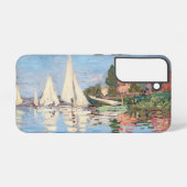 Claude Monet - Regattas in Argenteuil Samsung Galaxy Hoesje (Achterkant horizontaal)