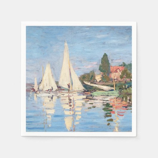 Claude Monet - Regattas in Argenteuil Servet (Voorkant)